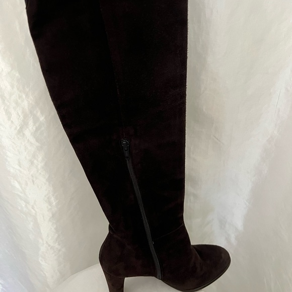 Stuart Weitzman Brown Suede Over The Knee Boots US6.5 - Picture 6 of 11